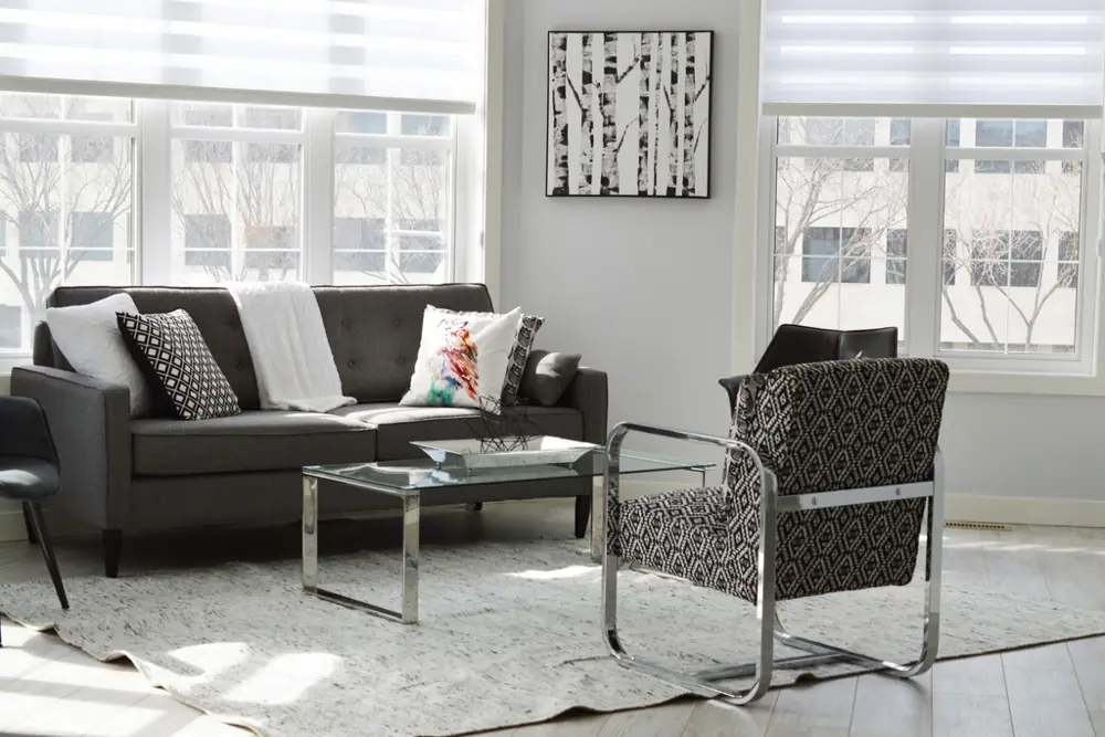 Freshly painted living room